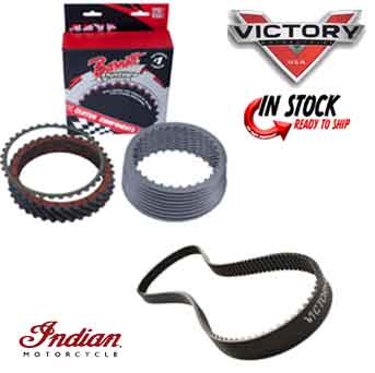 Victory motorcycle barnett cluches and Victory motorcycle drive belt