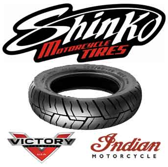 Shinko motorcycle tire for victory or Indian motorcycles