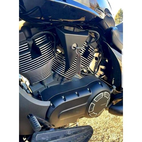 Witchdoctors Cheese Wedge Black Cheese Wedge Package Flat Black with FREE Throttle Body cover by Witchdoctors CW-PKG-BLK