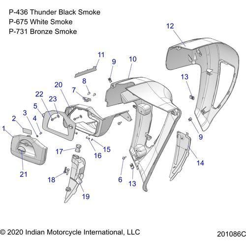 Body, Fairing, Lower All Options 2021 Indian Roadmaster Dark Horse