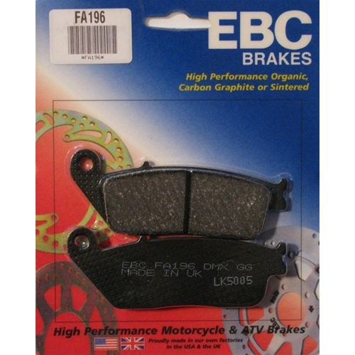 Parts Unlimited Brake Pads Brake Pads Organic Kevlar Rear 08 & Up by EBC FA196