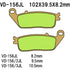 Parts Unlimited Brake Pads Brake Pads Rear Sintered Metal by Vesrah VD-156/2JL