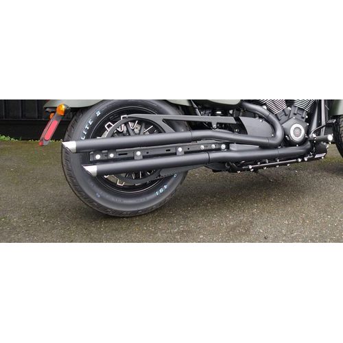 Exhaust 2 1/4" Slip Stick Stagger Chrome by RPW