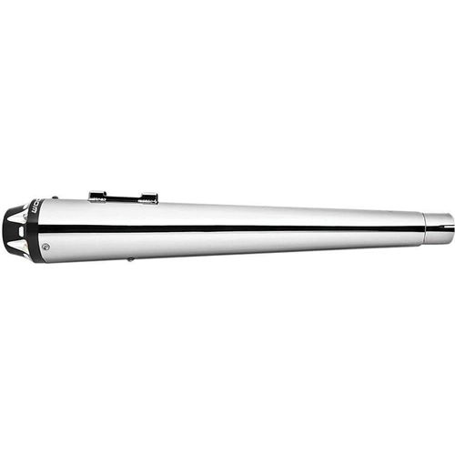 Exhaust Slip-On American Outlaw Chrome W/Black Tip 4.5" by Freedom Performance