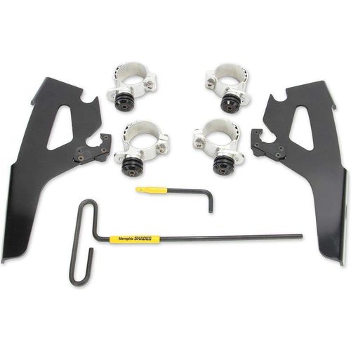Parts Unlimited Drop Ship Windshield Mounts Fats/Slims No-Tool Trigger-Lock Windshield Mount Kit by Memphis Shades MEB2021