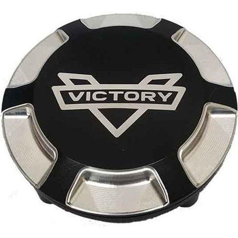 passionキャップ　バッジ付き Keyless Screw-On Gas Cap for Victory Motorcycles - Witchdoctors