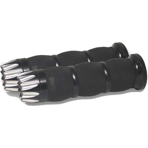 Western Powersports Grips Grips Air Cushioned Excalibur Black by Avon Grips AIR-90-AN-EX