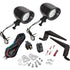 Big Bike Parts Running / Driving Lights Light Kit LED Mini Driving Black by Show Chrome 30-102LBK
