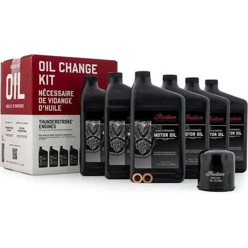 Off Road Express Oil Change Kit Oil Change Kit Indian Thunder Stroke 5.5 Qt by Polaris 2889311
