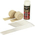Pipe Wrap Kit Tan wrap w/White HT Silicone Coating by DEI