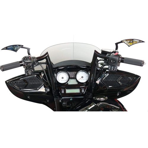 Parts Unlimited Perch Mount Mirrors Power Mirrors Black by Paul Yaffe PMP-B