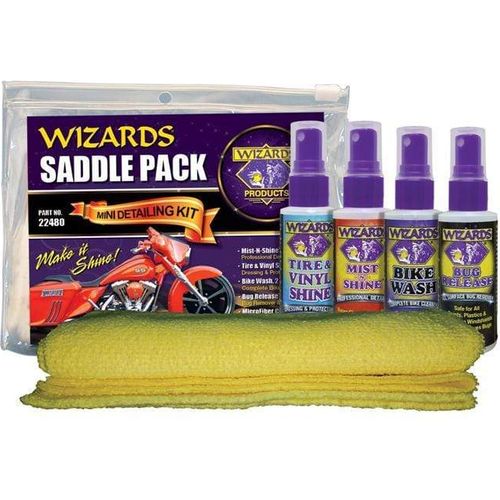Western Powersports Cleaning Kits Saddle Pack 5/Pc by Wizards 22480