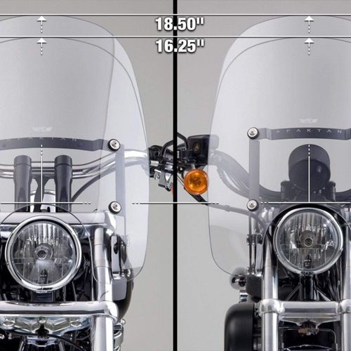 Western Powersports Drop Ship Windshield Spartan Windshield Clear 16.25" by National Cycle N21303