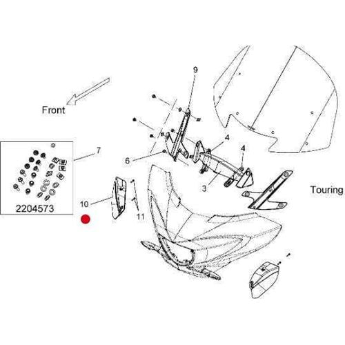 Wind Deflector Left Hand Side by Polaris Witchdoctors
