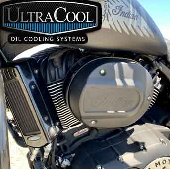 Indian motorcycle oil cooler by ultracool