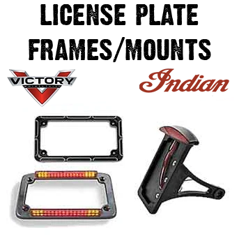 Victory & Indian Motorcycle License Plate Frames and Frame Mounts