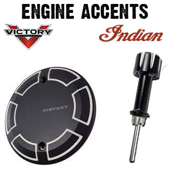 Shop premium Victory & Indian motorcycle engine dress-up accessories at Witchdoctors.com. Customize your ride with cam, clutch, and ignition covers