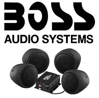 Boss audio motorcycle speakers and amp