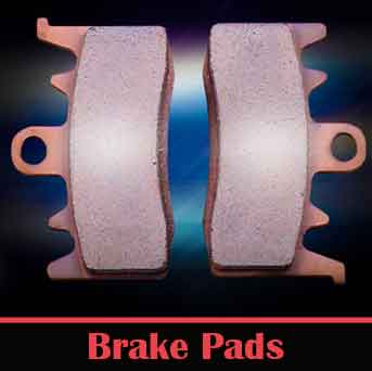 a set of motorcycle brake pads