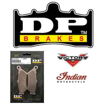 DP brake pads for victory and Indian motorcycles