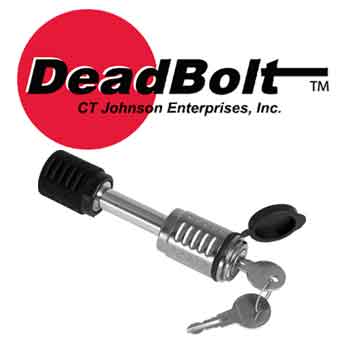 Dead bolt trailer hitch locks