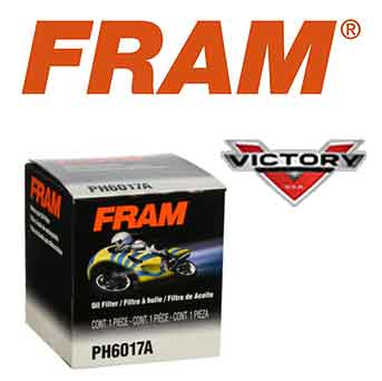 Fram PH6017A oil filter for Victory and Indian motorcycles