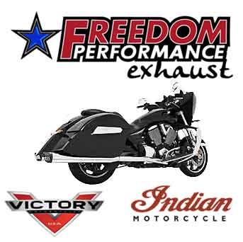 Freedom Performance exhaust for Victory and Indian motorcycles