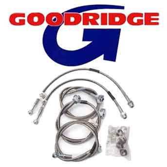  Goodridge motorcycle brake lines and fittings for Victory and Indian motorcycles. 