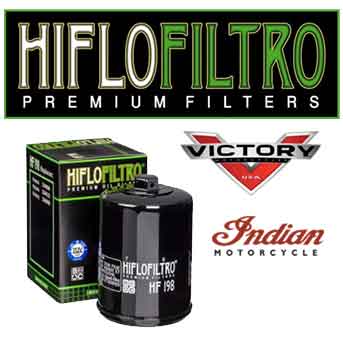 HIFLOWFILTRO Oil Filters for Victory & Indian motorcycles