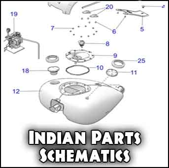 Indian Motorcycle parts schematics