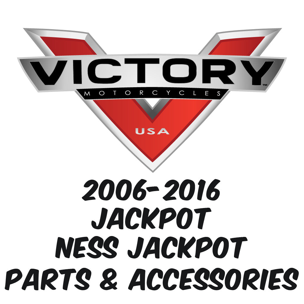 Victory Jackpot, Ness Jackpot motorcycles and victory parts and accessories logo