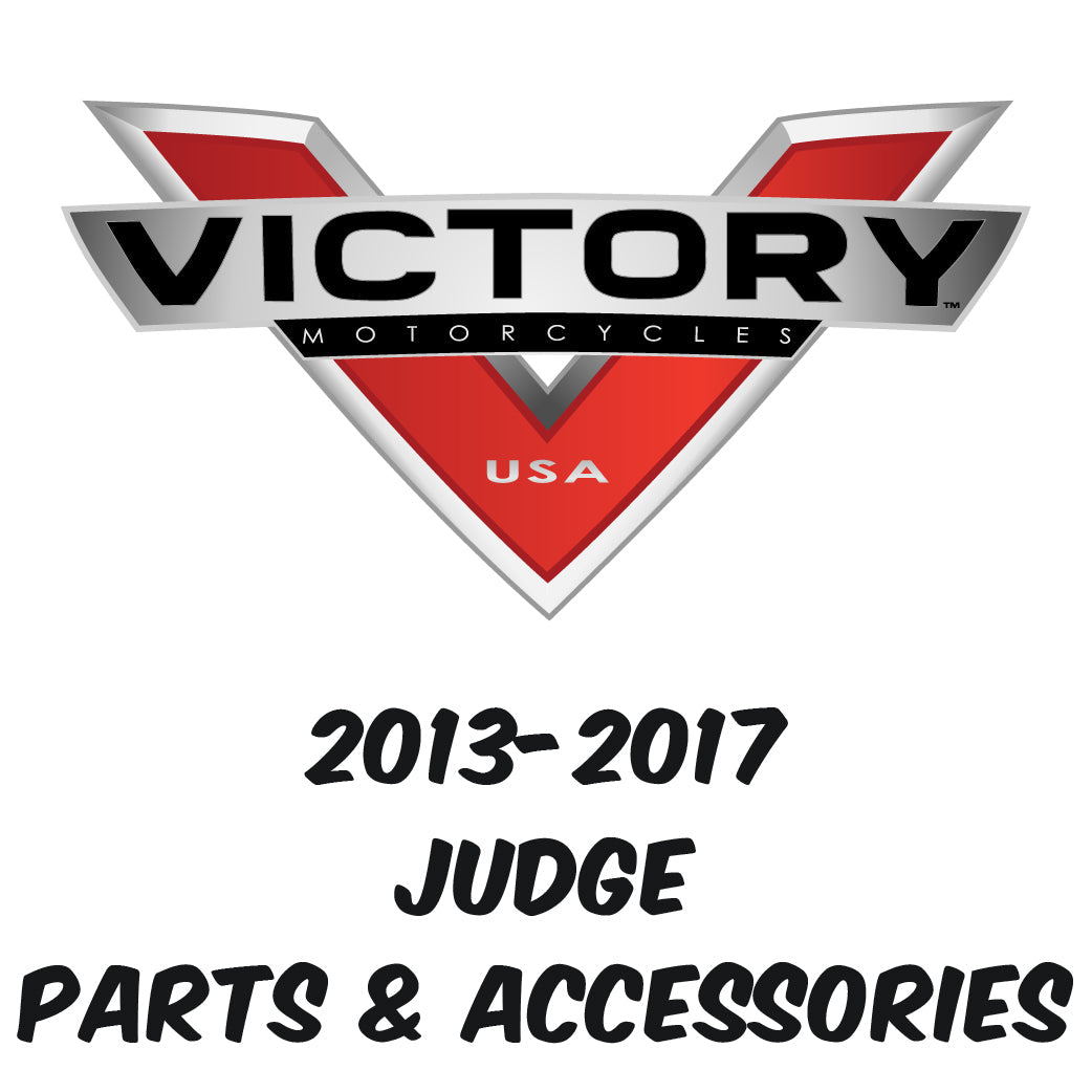 Victory motorcycle logo and Victory Judge motorcycle parts and accessories.