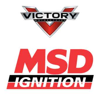 MSD Victory Motorcycle Ignition coils and spark plug wires