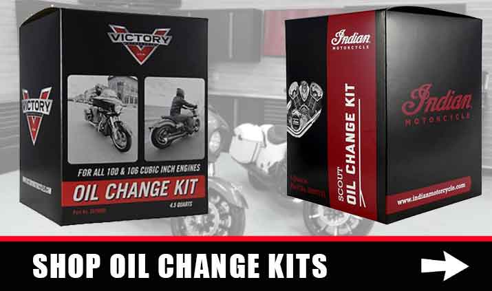 Victory & Indian motorcycle oil change kits