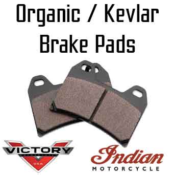 organic kevlar victory or indian motorcycle brake pads