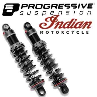 Progressive Suspension forks, fork cartridges, shock absorbers, mono tube kits for Indian motorcycles.