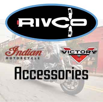 Rivco Motorcycle Parts & Accsy's for Victory & Indian Motorcycles. Flag mounts, highway pegs, LED lighting, Trunk relocation mounts.