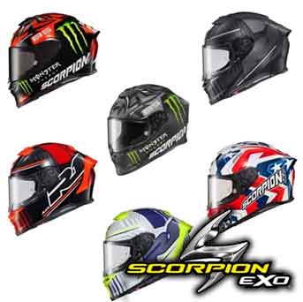 Scorpion EXO R1 helmet collage