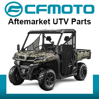 CF Moto logo with a CF moto utv aftermarket parts