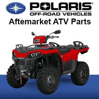 Polaris logo and red Polaris sportsman XP ATV OEM parts