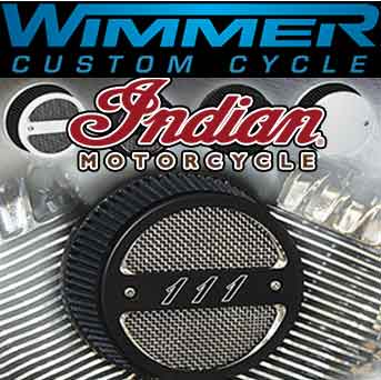 Wimmer Custom Air Cleaners and Air Intakes for Indian Chief, Chieftain and Roadmaster motorcycles