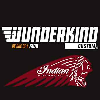 Wunderkind brand mirrors, foot pegs, adjustable brake & clutch levers for Indian Scout, Scout Bobber and Chief motorcycles.