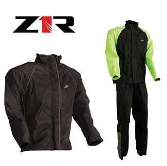 z1r rain jacket and hi vis green rain suit