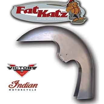 Fat Katz custom victory and Indian motorcycle fenders