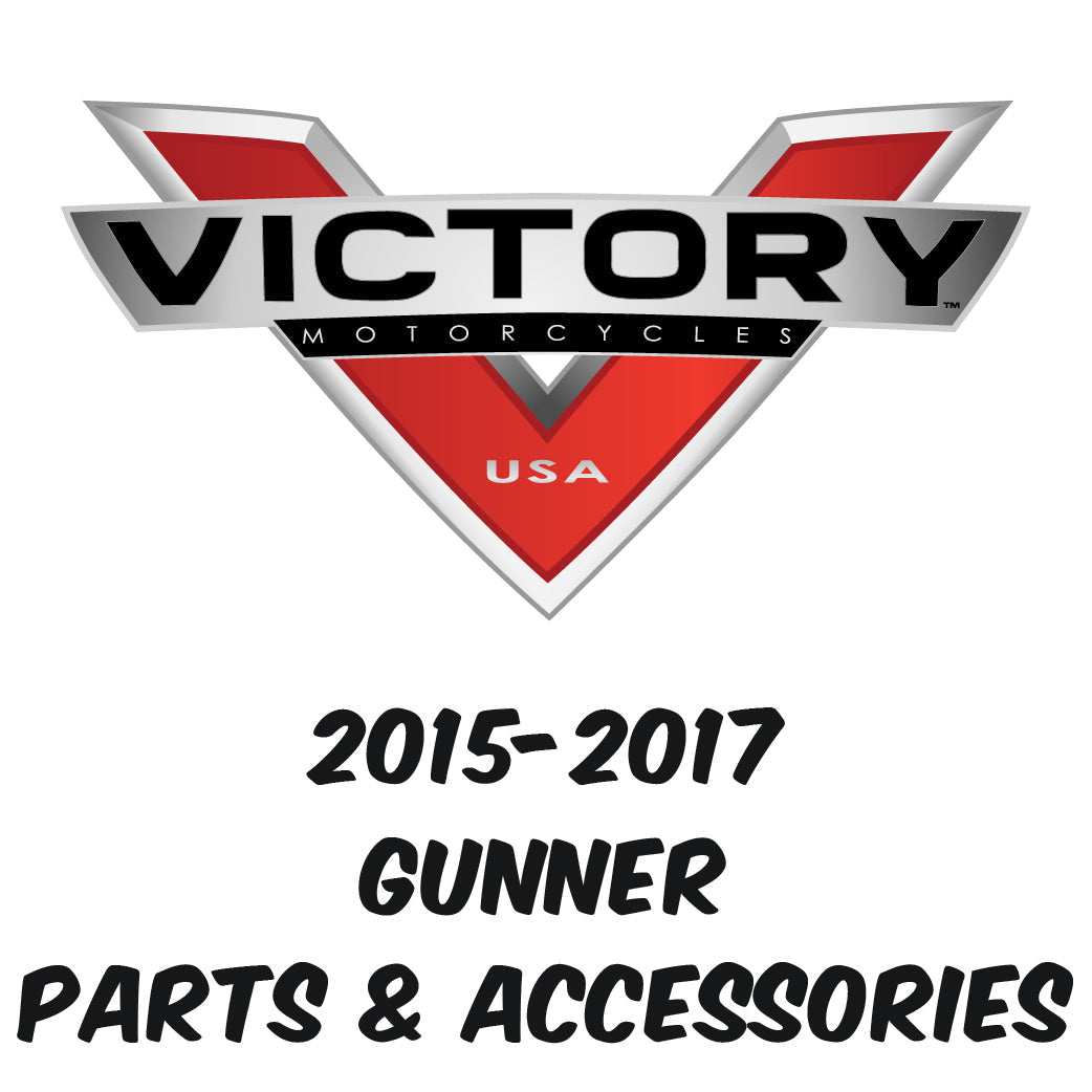 Victory motorcycle logo and Victory Gunner motorcycle parts and accessories.