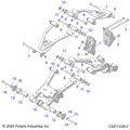 SUSPENSION: REAR CONTROL ARM MOUNTING - 2025 POLARIS SPORTSMAN 570 EPS PREMIUM