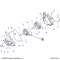 ENGINE: STATOR COVER and FLYWHEEL - 2024 POLARIS SPORTSMAN 570