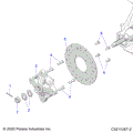 SUSPENSION: FRONT HUB and BRAKE DISC - 2025 POLARIS SPORTSMAN 570
