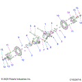 SUSPENSION: MIDDLE HUBS CARRIER and BRAKE DISC - 2026 POLARIS SPORTSMAN 570 6X6 EPS 49S