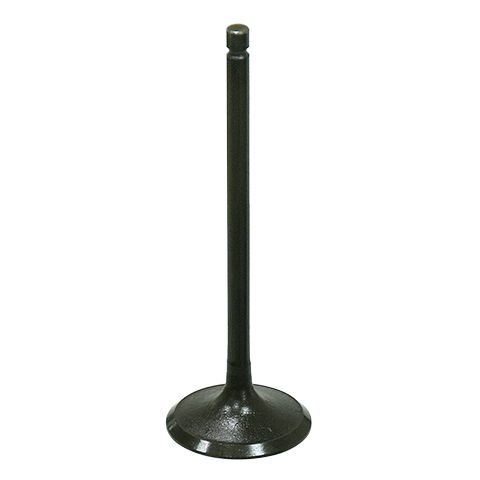 The Arctic Cat UTV/ATV Intake Valve by Bronco features a metal build with a rounded, flat base and long cylindrical stem, shown upright on a white background—engineered to boost engine performance in your UTV.